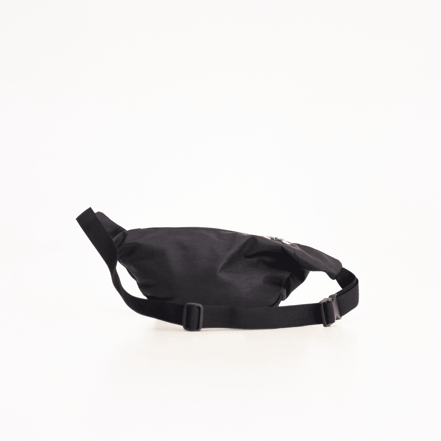 Papillon black leather bum bag with adjustable strap and zippered main compartment