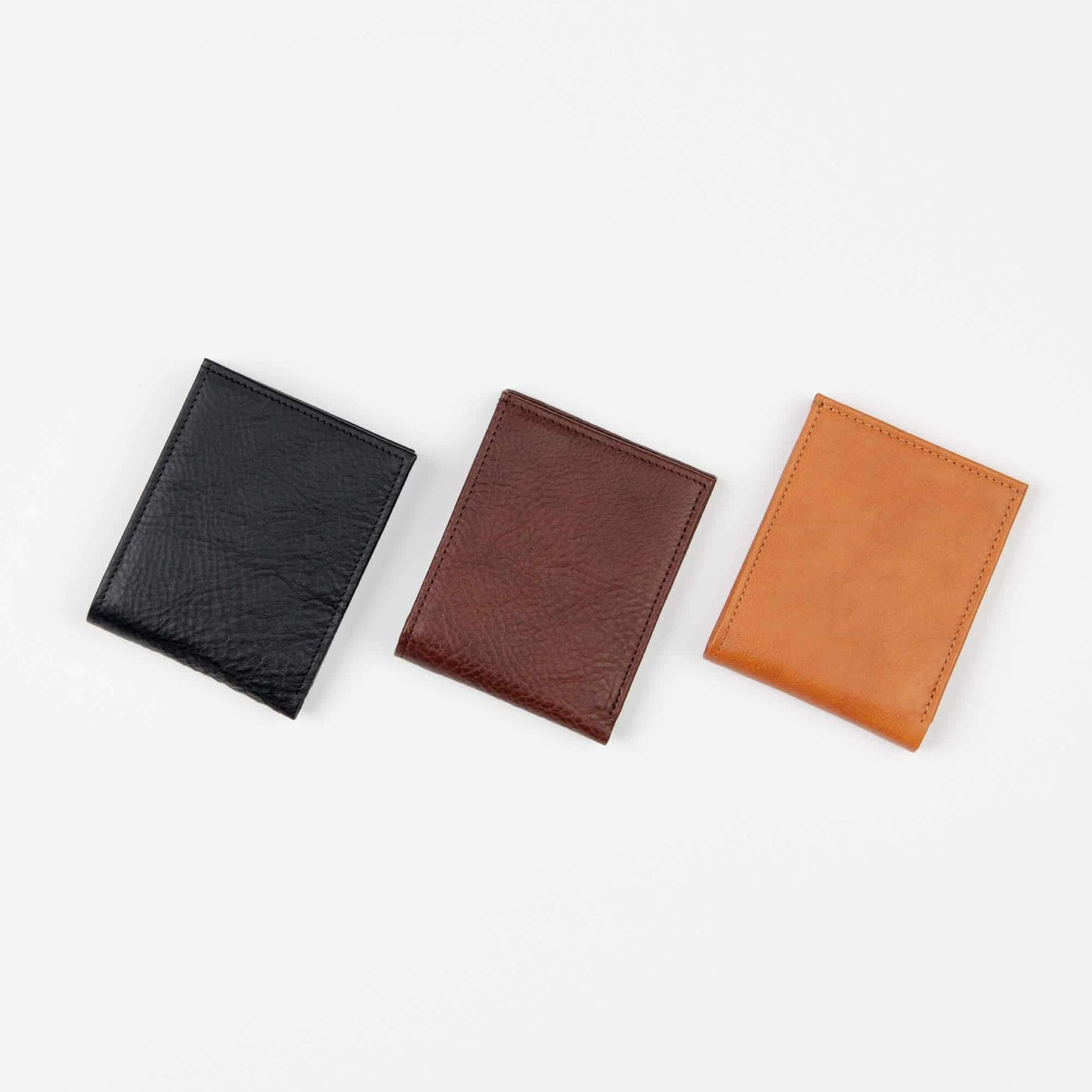 Papillon genuine leather men's wallet collection in black brown and tan colors