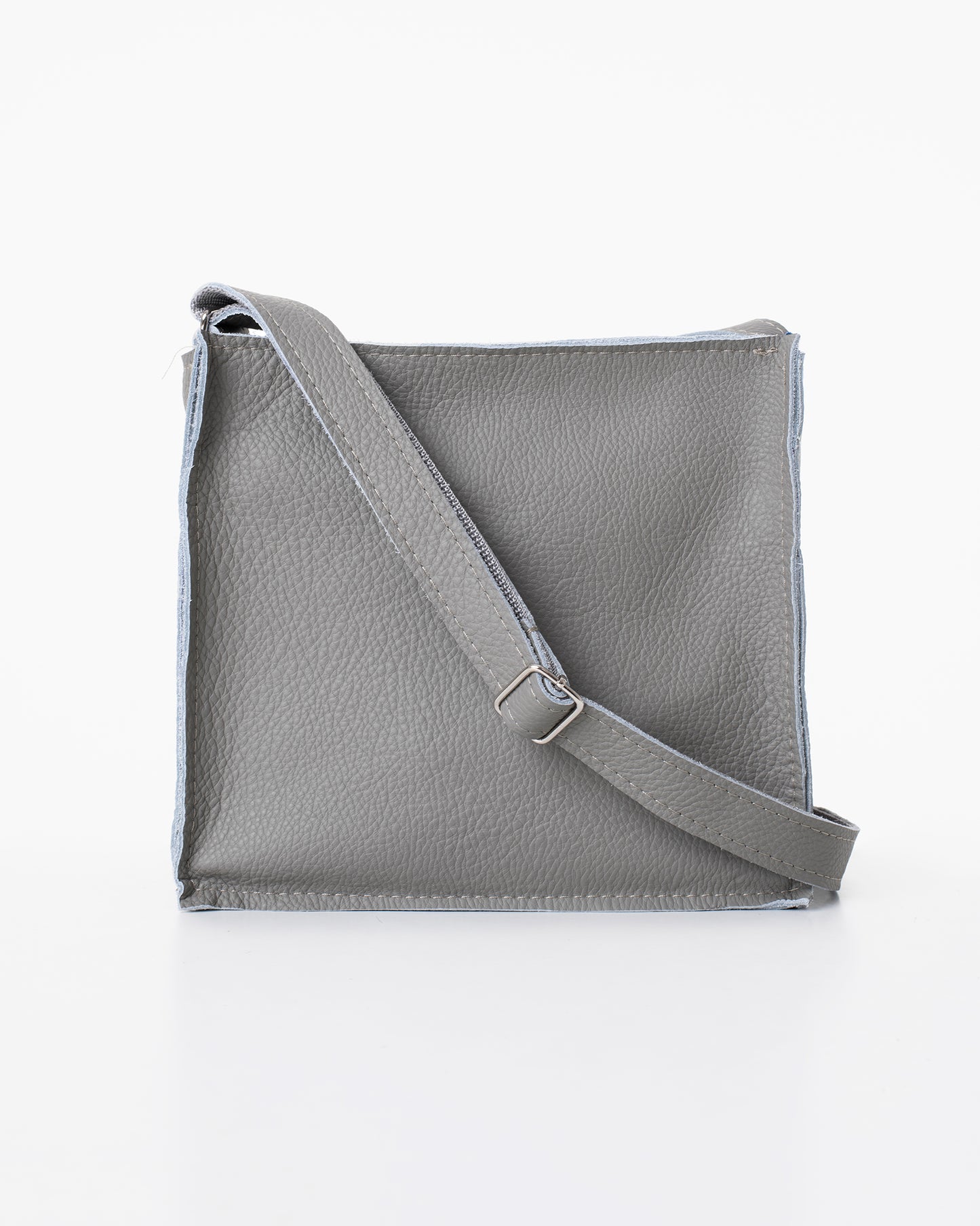 Trendbag light grey shoulder bag with adjustable strap and textured finish for daily use