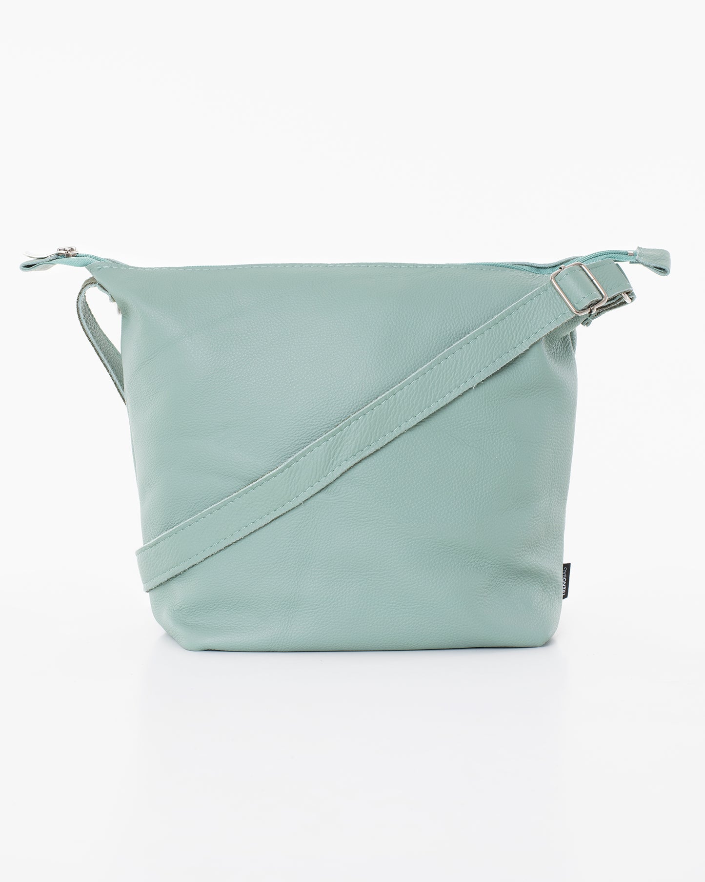 Sea blue shoulder bag by Trendbag with adjustable strap and minimalist design