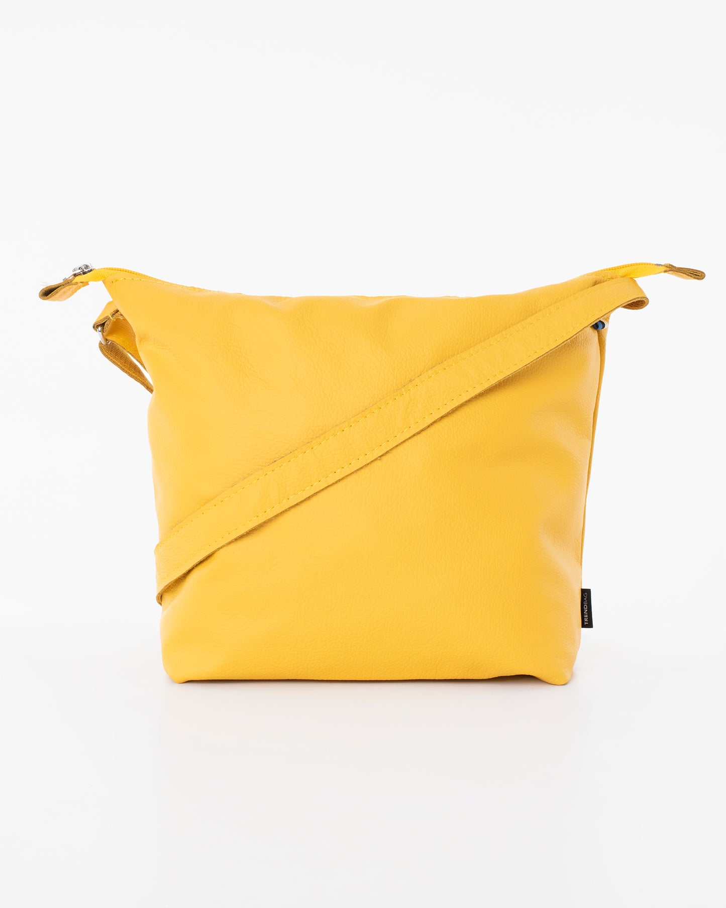 Yellow shoulder bag for women by Trendbag with adjustable strap and minimalist design