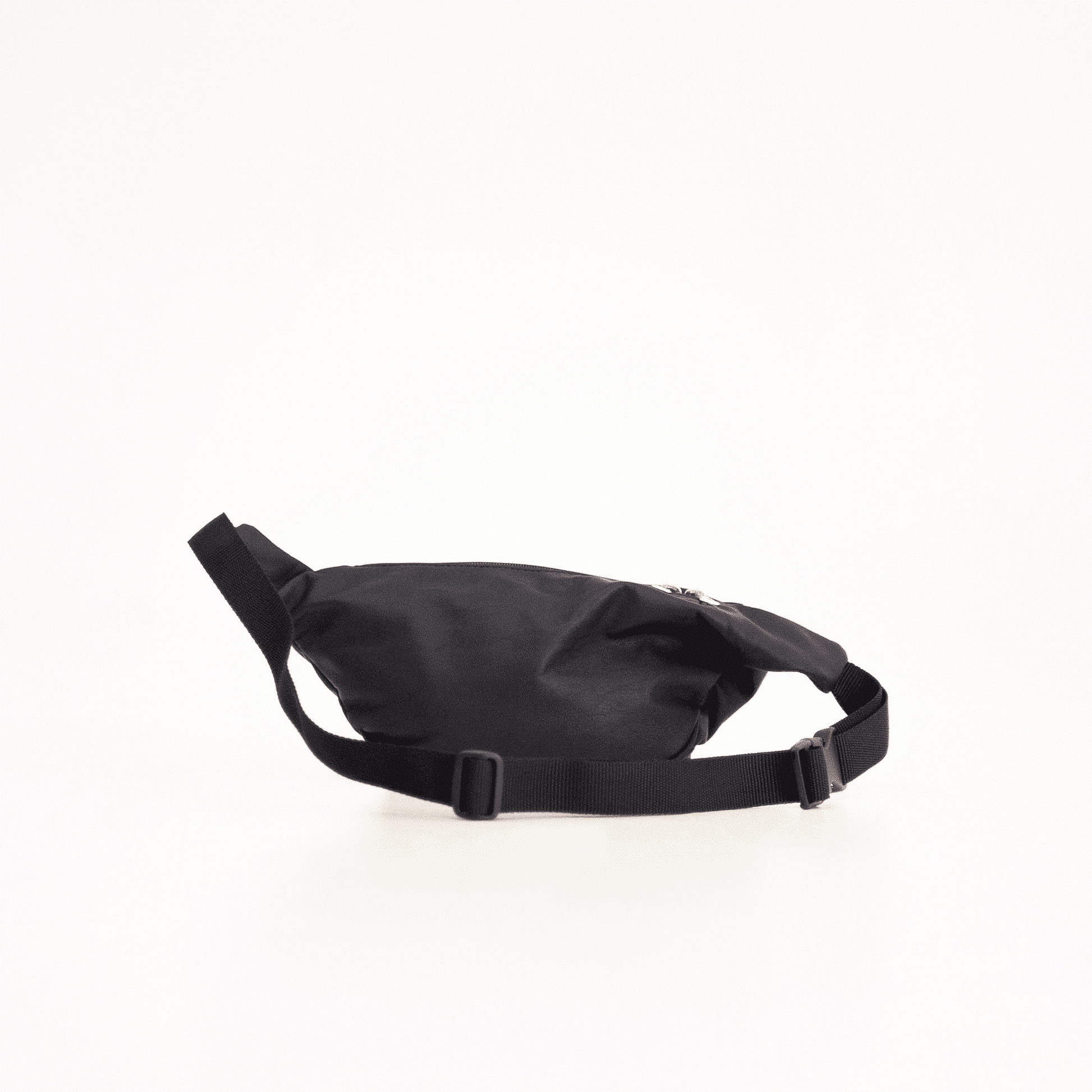 Papillon black leather bum bag with adjustable strap and zippered main compartment