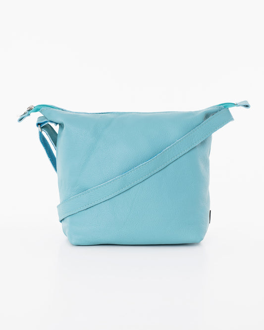 Trendbag light blue shoulder bag with adjustable strap and minimalist design