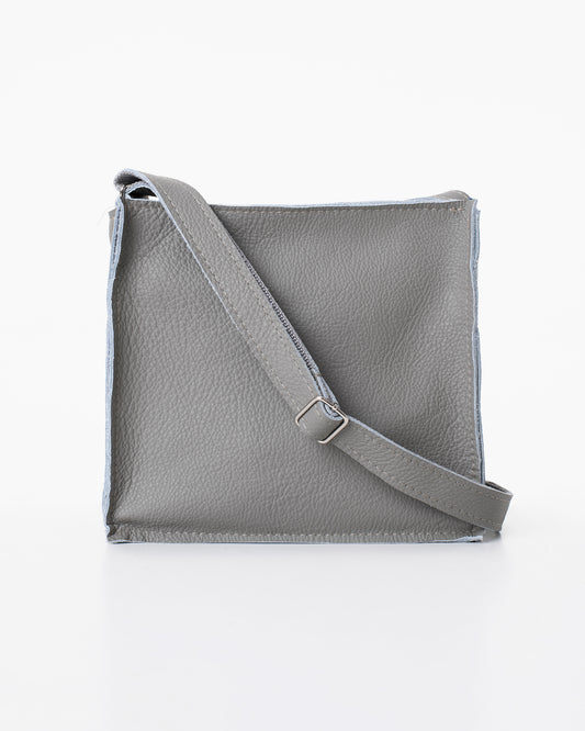 Trendbag light grey shoulder bag with adjustable strap and textured finish for daily use
