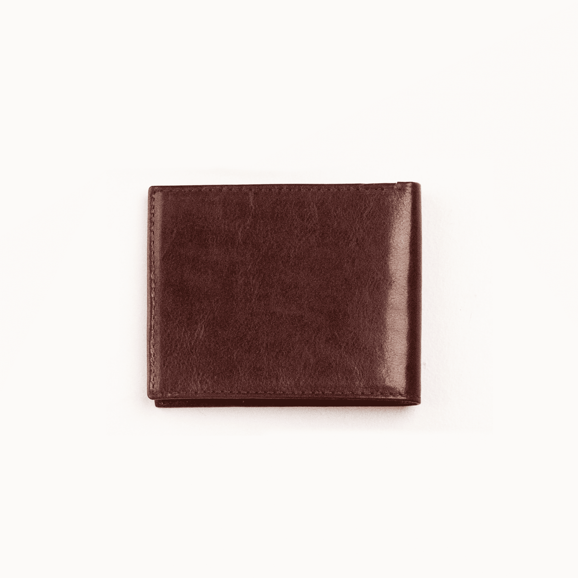 Papillon brown leather minimalist men's wallet with sleek design and compact size
