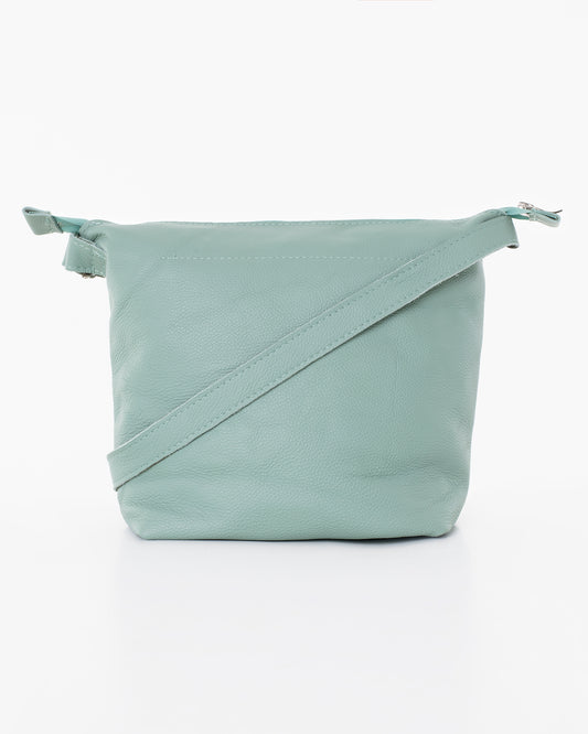 Trendbag sea blue shoulder bag with adjustable strap and minimalist design