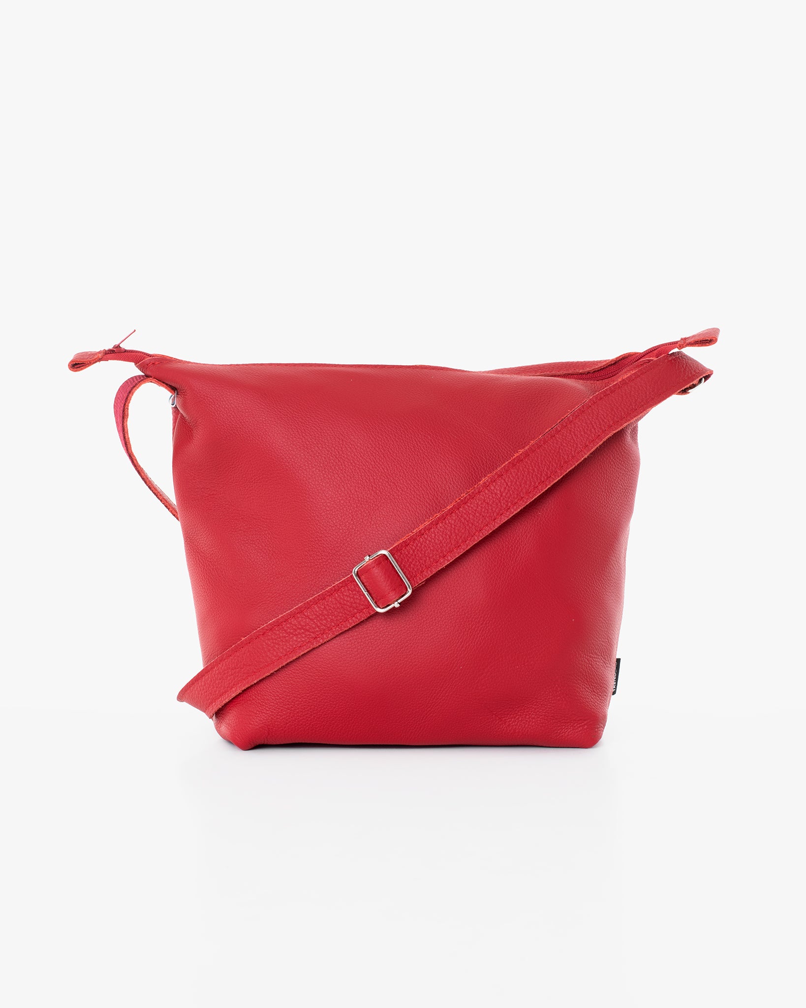 Trendbag red small crossbody bag for women with adjustable strap and minimalist design